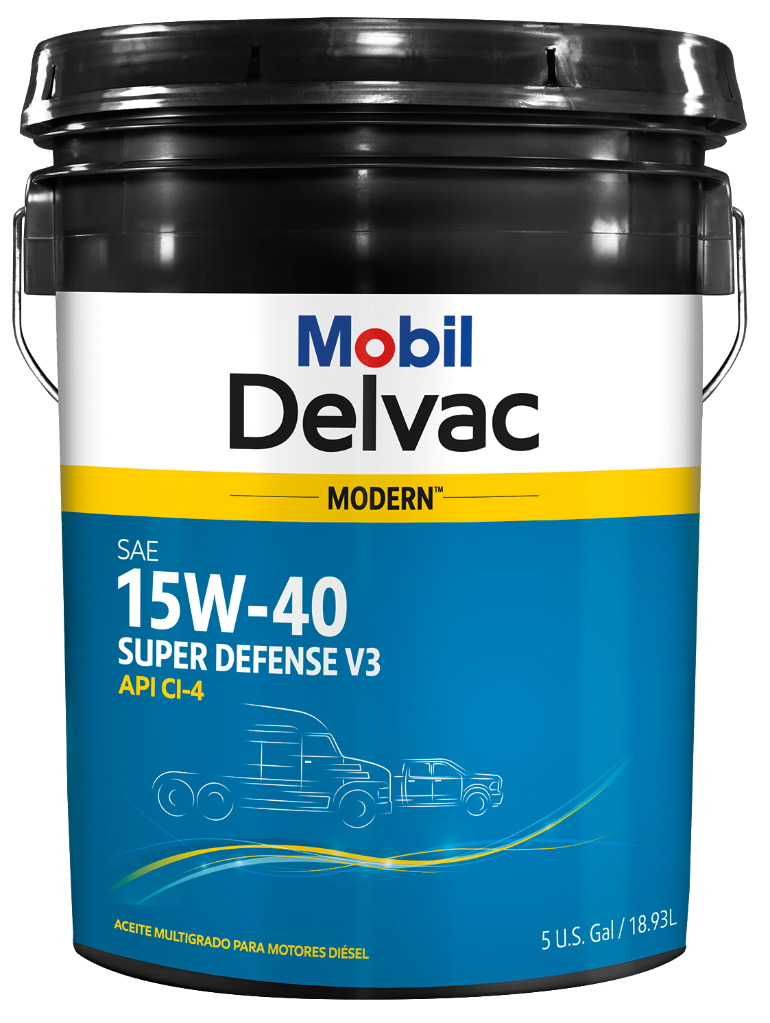 MOBIL PAILA  DELVAC MODERN FULL 15W40 MINERALN 18.9L