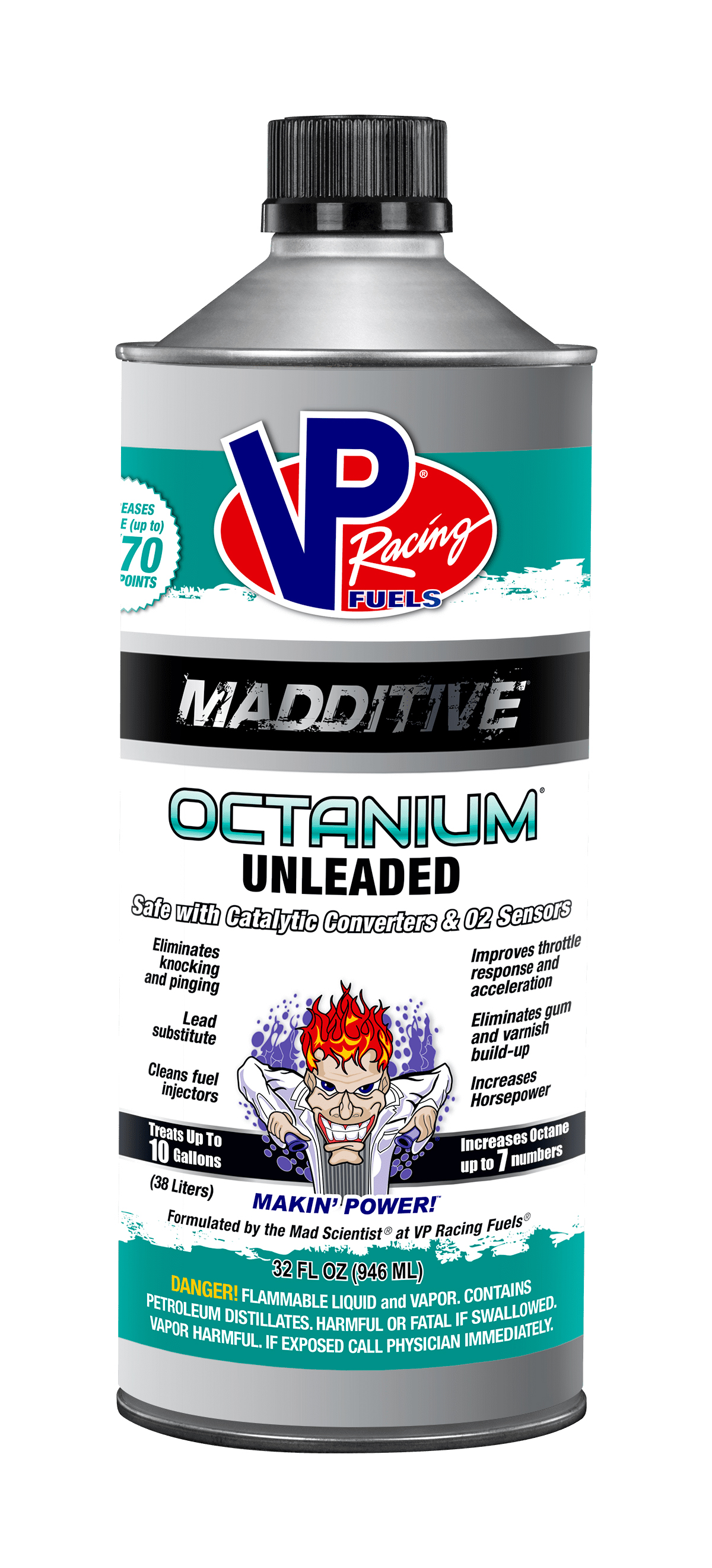 VP OCTANIUM UNLEADED - ADITIVO GASOLINA S/PLOMO 8 x 0.946 LTS