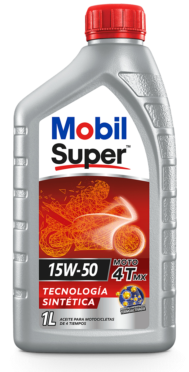MOBIL SUPER MOTO 4T MX 15W50 SEMI SINTETICO 12X0.95 LT