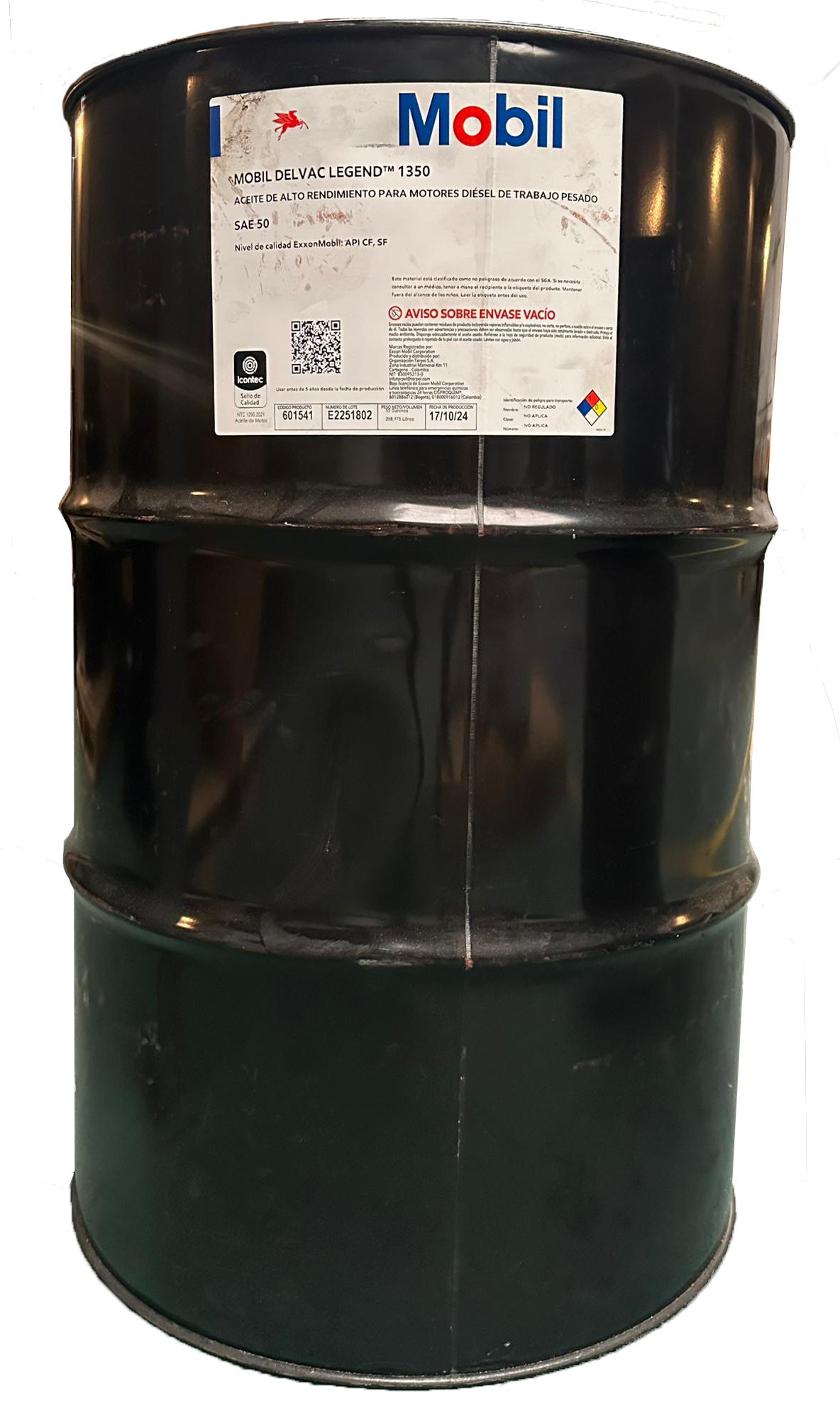 MOBIL DELVAC LEGEND 1350 MINERAL TAMB 208.2 LT