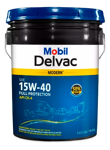 MOBIL DELVAC MX ESP 15W40 MODERN MINERAL PAILA 18.9