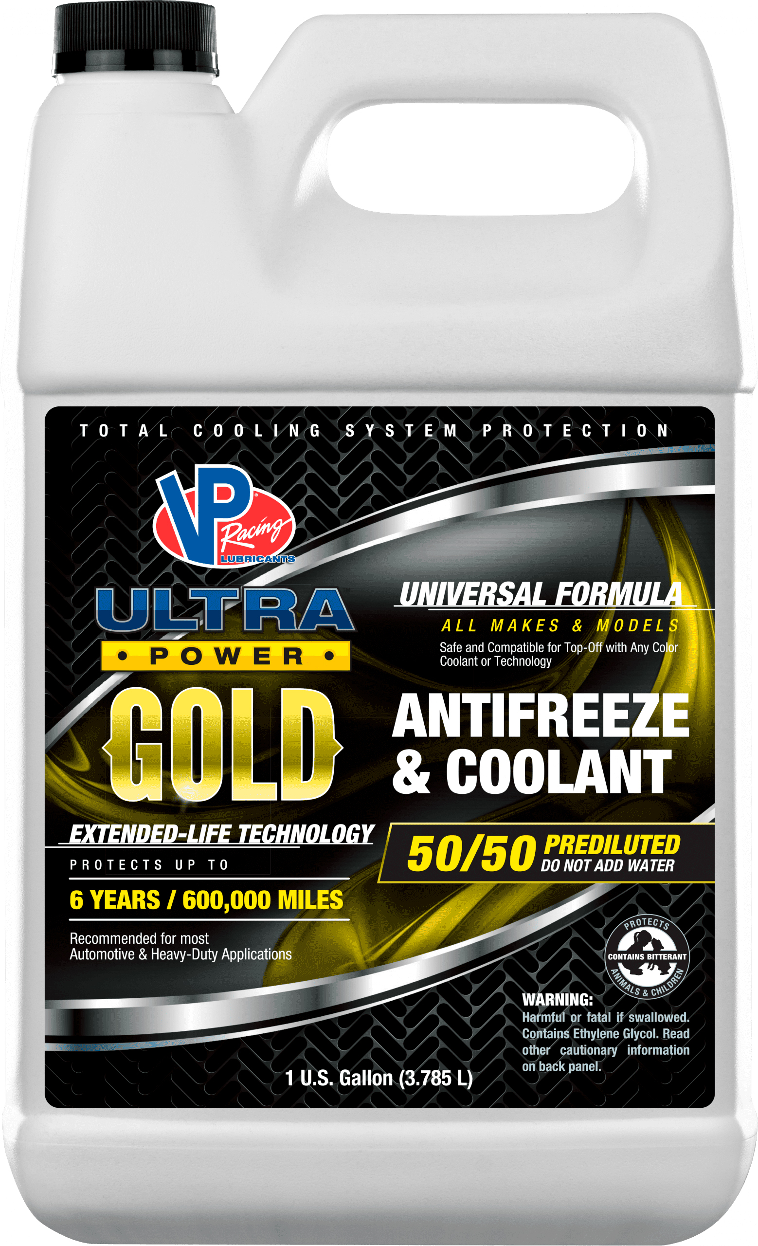 VP ULTRA POWER GOLD ANTIFREEZE & COOLANT 50/50- (GASOLINA) 6x1 GAL